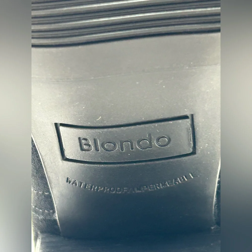 Blondo Twyla Black Waterproof Knee Boots 8.5M Chunky Heel Weatherproof NWB - Picture 11 of 14